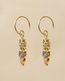 Komi Labradorite Gold Vermeil Earrings / Muja Juma