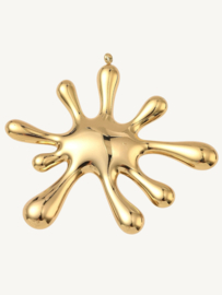 Splash Charm/ Pendant – Gold Stainless Steel