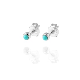 Turquoise Sterling Silver Ball Studs