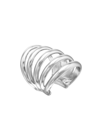 Palm Ear Cuff - Silver Plated