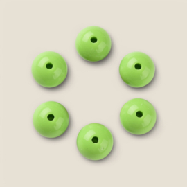 Groene Acryl Kralen 15 mm (10x)