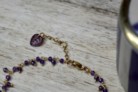 Amethist Bloom Chain Ketting