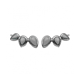 Mother of Pearl Ear Climbers Sterling Silver