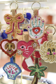 Sleutelhanger Met Kraaltjes Hart / ATLITW