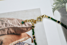Mix Mineral & Pearl Bracelet Green