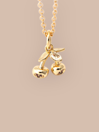 Zirkonia Kersen Bedel Gold Plated