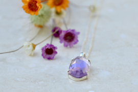 Amethyst Necklace Sterling Silver