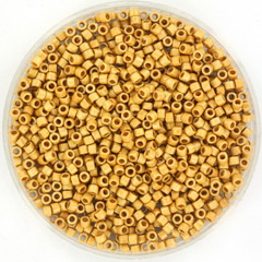 Miyuki Delica 2 mm Duracoat Galvanized Matte Gold 11-1832F