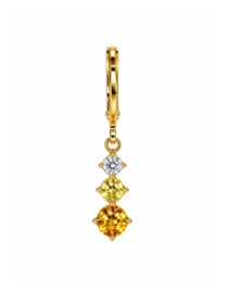 Sunset Ombre Drop Oorbel  - Gold Plated