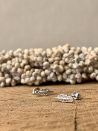 Feather Studs Sterling Silver