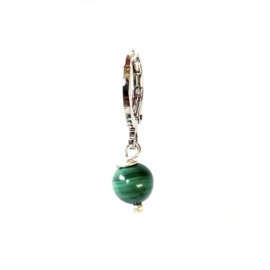 Single Malachite Earring