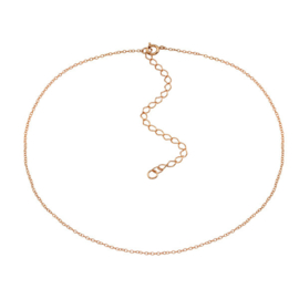 Plain Choker Necklace Rose Gold Vermeil