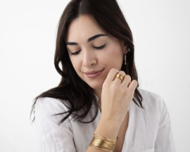 Threads Ring - Stainless Steel Zilver