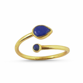Lapis Lazuli Ring Gold Vermeil