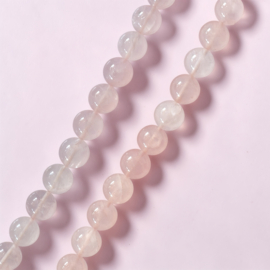 Rozenkwarts 10 mm Kralen