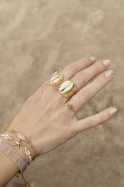 Tiny Turquoise Ring Gold Vermeil