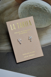 Snake Studs Sterling Silver