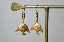 Angel Fish Earrings Brass