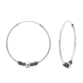Bali Hoops Sterling Silver 30 mm
