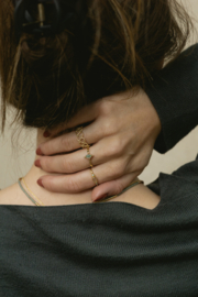 Moonstone Ring Gold Vermeil / Muja Juma