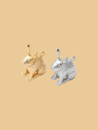 Konijn Bedel - Silver Plated