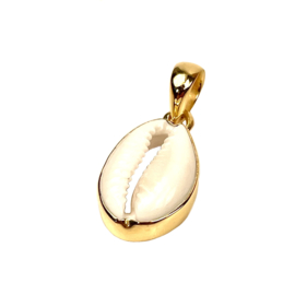 Cowrie Shell Pendant Gold Vermeil 