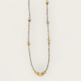 Golden Beads Cord Necklace