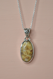 Plume Agaat Hanger - Sterling Zilver