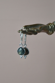 Moonlight Labradoriet Oorbellen - Silver Plated