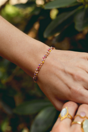 Color Beads Bracelet Yellow