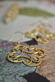 Boho Klaver Oorbellen - Gold Plated