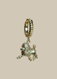 Le Caniche Single Hoop - Gold Plated