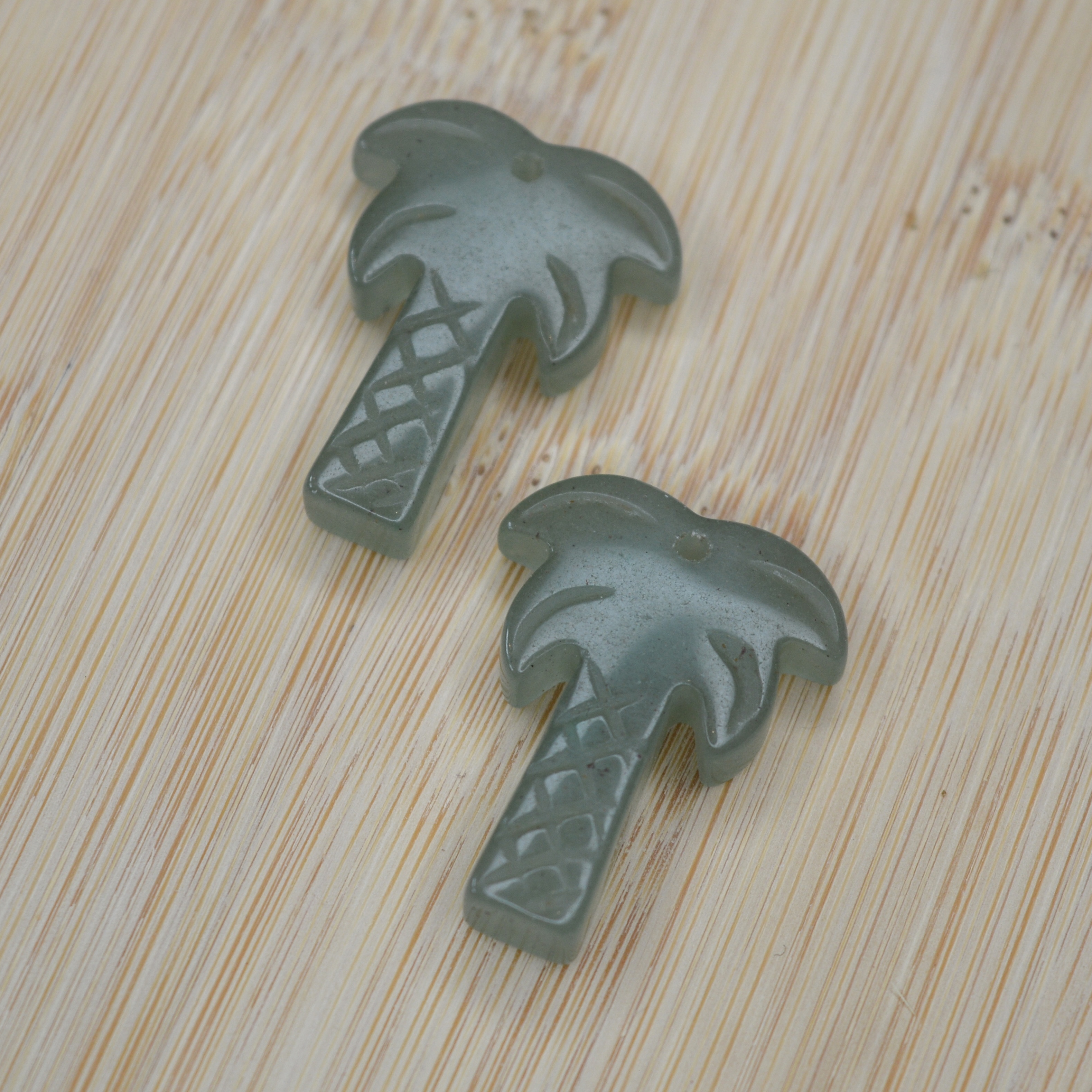 Aventurine Palm Pendant