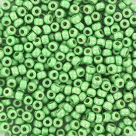 Miyuki Rocailles 2 mm Duracoat Galvanized Matte Dark Mint Green 11-4214F