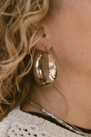 Chunky Hoops Oorbellen - Stainless Steel Zilver