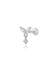 Spark Zircon Piercing - Sterling Zilver