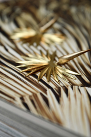 Palm Leaf Earrings Brass