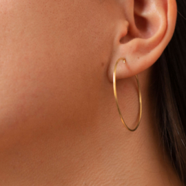 Hoops 38 mm - Gold Vermeil 