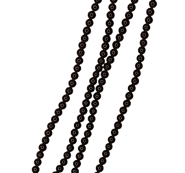 Obsidiaan 4 mm Kralen