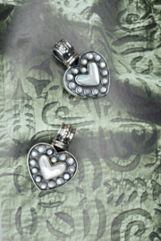 Mother Of Pearl Heart Pendant Sterling Silver