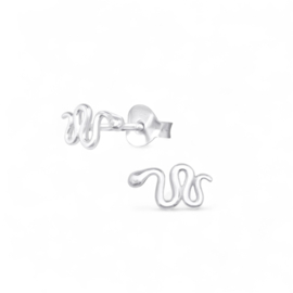 Snake Studs Sterling Silver
