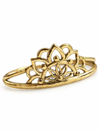 Lotus Bangle - Brass
