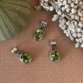 Peridot Pendant Sterling Silver