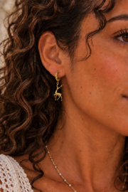 Oh Deer Single Hoop - Gold Plated