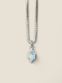 Pear Shaped Gemstone Pendant Sterling Silver