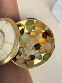 Edelsteen Bedel - Gold Plated