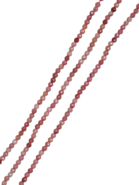 Rhodoniet  2 mm Facet Kralen