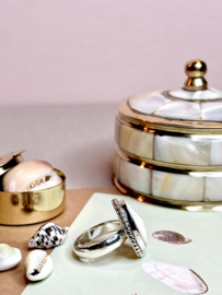 Cowrie Shell Ring Sterling Silver