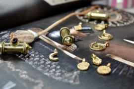 Tribal Prayer Box Brass