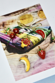 Watermeloen Bedel - Stainless Steel Gold Plated